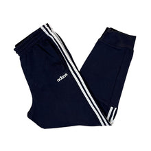 Load image into Gallery viewer, ADIDAS Climalite Three Stripe Dark Navy Cuffed Sweatopants Tracksuit Bottoms