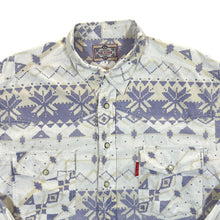 Load image into Gallery viewer, Vintage Big Star Aztec Patterned Cowboy Western Popper Long Sleeve Shirt