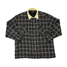 Load image into Gallery viewer, Early 00's MARC KOSTNER Corduroy Cord Collar Lumberjack Plaid Check Lightly Padded Flannel Over Shirt
