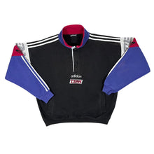 Load image into Gallery viewer, Vintage 90's ADIDAS TEAM Colour Block Three Stripe 1/4 Zip Pullover Sweatshirt