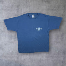 Load image into Gallery viewer, Early 00’s Hard Rock Cafe “Berlin” Gothic Dragon Souvenir Logo Graphic Blue T-Shirt