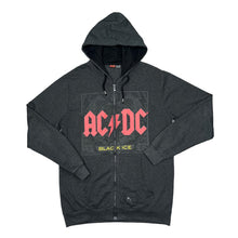 Load image into Gallery viewer, AC/DC "Black Ice" Classic Logo Spellout Graphic Hard Rock Band Zip Hoodie