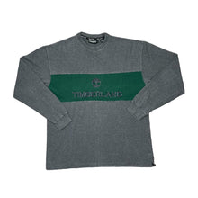 Load image into Gallery viewer, Vintage 90's TIMBERLAND Embroidered Big Logo Spellout Colour Block Long Sleeve T-Shirt