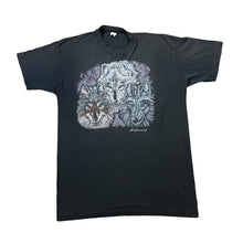 Load image into Gallery viewer, Vintage 90's ARKANSAS Wolf Pack Animal Nature Wildlife Souvenir Graphic Single Stitch T-Shirt
