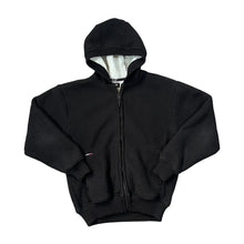 Load image into Gallery viewer, Early 00's SCHOTT NYC Big Spellout Sherpa Fleece Lined Zip Fleece Hoodie