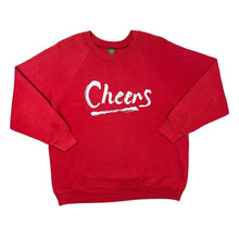 Load image into Gallery viewer, Vintage 80's Jerzees CHEERS Souvenir Spellout Graphic Red Crewneck Sweatshirt
