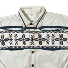 Load image into Gallery viewer, Vintage Gaucho Authentic Patterned Cowboy Western Cotton Long Sleeve Shirt