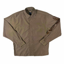 Load image into Gallery viewer, Early 00's Trenders Y2K Tribal Patterned Brown Polyester Long Sleeve Shirt