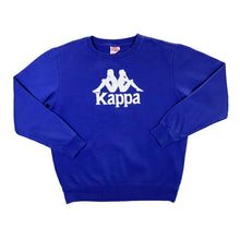 Load image into Gallery viewer, KAPPA Classic Big Logo Spellout Graphic Blue Crewneck Sweatshirt