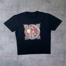 Load image into Gallery viewer, Bruce Lakofka Native American Art Spiritual Nature Graphic Black T-Shirt