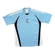 Load image into Gallery viewer, ADIDAS "+10" Classic Football Logo Graphic Three Stripe Polyester Sports T-Shirt