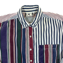 Load image into Gallery viewer, Vintage 90's Bill Blass Multi Colour Striped Long Sleeve Cotton Shirt