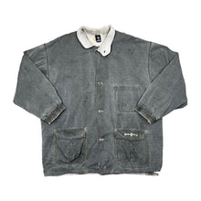 Load image into Gallery viewer, Vintage INSTINCT Skater Surfer Embroidered Logo Plaid Check Lined Heavyweight Canvas Jacket