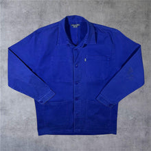 Load image into Gallery viewer, Early 00's LMA French Chore Worker Style Blue Cotton Button Jacket