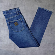 Load image into Gallery viewer, Carhartt "Klondike Pant" Classic Blue Denim Regular Tapered Fit Jeans