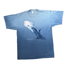 Load image into Gallery viewer, Vintage SEA WORLD Ocra Killer Whale Wildlife Souvenir Graphic Blue Gradient T-Shirt