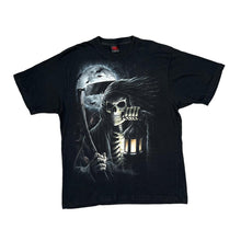 Load image into Gallery viewer, SPIRAL DIRECT "From The Grave" Gothic Horror Fantasy Skeleton Spellout Graphic T-Shirt