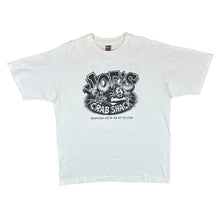 Load image into Gallery viewer, Vintage JOE'S CRAB SHACK "Peace Love & Crabs" Souvenir Graphic White T-Shirt