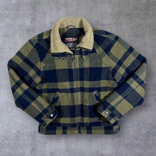 Load image into Gallery viewer, Early 00's O'Neill Skater Surfer Plaid Check Lightly Padded Wool Blend Bomber Jacket
