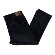 Load image into Gallery viewer, LEE "Motion Stretch" Classic Black Corduroy Cord Straight Leg Trousers