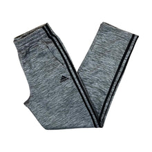 Load image into Gallery viewer, ADIDAS Three Stripe Regular Fit Grey Straight Cuff Tracksuit Bottoms