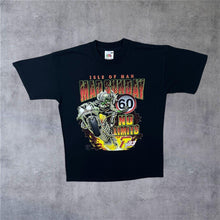 Load image into Gallery viewer, Vintage Isle Of Man TT (2003) "Mad Sunday" Racing Graphic Black T-Shirt