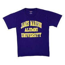 Load image into Gallery viewer, Jansport JAMES MADISON ALUMNI UNIVERSITY College Spellout Graphic Purple T-Shirt