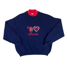 Load image into Gallery viewer, Vintage 90's Endless Designs "#1 AUNT" Embroidered Novelty Sweatshirt