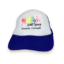 Load image into Gallery viewer, FAT WILLY'S SURF SHACK "Newquay, Cornwall" Surfer Embroidered Mesh Baseball Cap