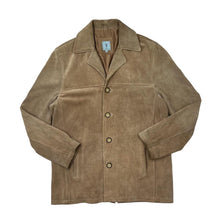 Load image into Gallery viewer, Vintage TOM ENGLISH Classic Genuine Real Tan Suede Leather Blazer Jacket