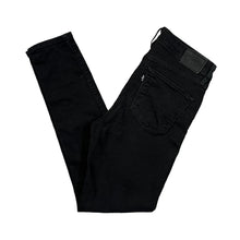 Load image into Gallery viewer, LEVI'S Black Tab "721 High Rise Skinny" Black Denim Jeans