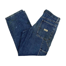 Load image into Gallery viewer, Early 00's WRANGLER "Carpenter" Straight Leg Regular Fit Skater Distressed Blue Denim Jeans