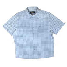 Load image into Gallery viewer, Early 00's WRANGLER Blue Patterned Check Short Sleeve Cotton Shirt