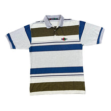 Load image into Gallery viewer, Vintage KICKERS Classic Multi Striped Embroidered Mini Logo Short Sleeve Polo Shirt
