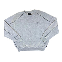 Load image into Gallery viewer, Early 00's UMBRO Classic Mini Logo Grey Crewneck Sweatshirt