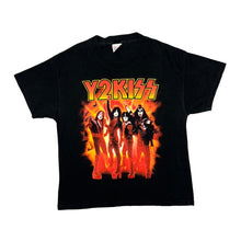 Load image into Gallery viewer, Vintage Hanes (2000) KISS "Y2KISS" Graphic Spellout Glam Metal Hard Rock Band T-Shirt