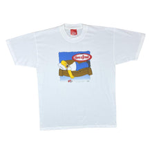 Load image into Gallery viewer, Vintage THE SIMPSONS (2000) "Have A Break" Chocolate Bar Promo TV Show Graphic T-Shirt