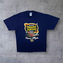 Load image into Gallery viewer, Vintage Delta (2004) NFL “Super Bowl XXXVIII” Football Graphic Navy Blue T-Shirt