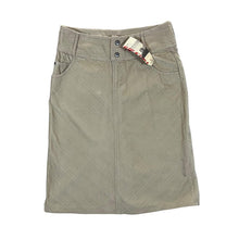 Load image into Gallery viewer, Early 00's RIPCURL Embroidered Mini Logo Y2K Surfer Skater Beige Corduroy Cord Midi Skirt