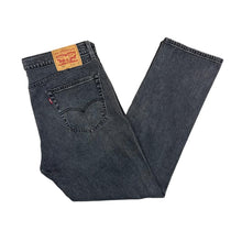 Load image into Gallery viewer, LEVI'S 505 Classic Washed Grey Denim Straight Leg Jeans