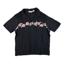 Load image into Gallery viewer, Vintage 80's TROPICAL BREEZE California Hawaiian Floral Patterned Rayon Open Collar Shirt