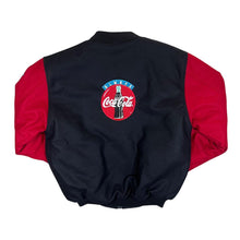 Load image into Gallery viewer, Vintage 90's THE COCA COLA COLLECTION Embroidered Logo Wool Blend Varsity Bomber Jacket