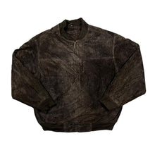 Load image into Gallery viewer, Vintage JOHN ASHFORD Dark Brown Genuine Real Suede Leather Bomber Jacket