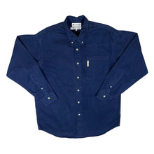 Load image into Gallery viewer, Vintage COLUMBIA Classic Navy Blue Cotton Long Sleeve Button-Up Shirt