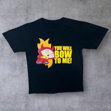 Load image into Gallery viewer, Family Guy (2009) "You Will Bow To Me!" Stewie Griffin TV Show Graphic Black T-Shirt