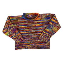 Load image into Gallery viewer, Made In Nepal Hippy Rainbow Wool Knit Sweater Jumper