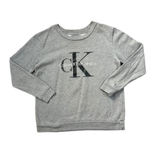 Load image into Gallery viewer, CALVIN KLEIN CK JEANS Classic Big Logo Spellout Grey Crewneck Sweatshirt