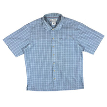 Load image into Gallery viewer, COLUMBIA Classic Blue Check Fishing Outdoor Short Sleeve Shirt