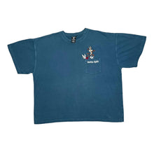 Load image into Gallery viewer, Vintage Warner Bros (1997) LOONEY TUNES "Gotta Split" Wile. E. Coyote Embroidered Character Pocket T-Shirt