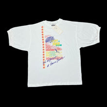Load image into Gallery viewer, Deadstock Vintage 90's VENICE BEACH "Sport Is Freedom" Spellout Graphic Cuffed T-Shirt